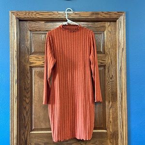 Rust Brown Bodycon dress